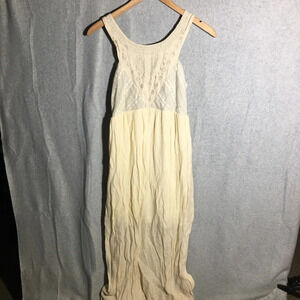 Womens Flying Tomato Dress Maxi Boho Beachy Cottage Core Coastal Embroidery